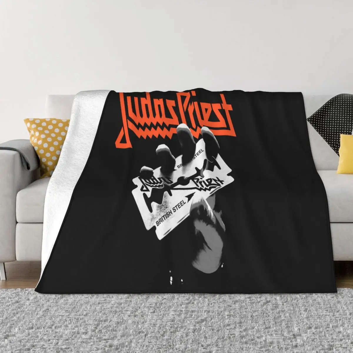 

Judas Priest British S L Sml Xl 2Xl New Adult Kids Kawaii Creative Design Kawaii Men Newest Throw Blanket