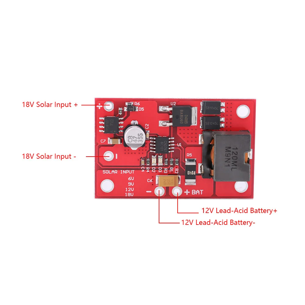 MPPT Solar Panel Controller Charging Module for 12V Lead Acid Battery Charger 3A