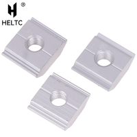 5pcs 21.2mm 22.3mm 23.7mm Solar Panel Mounting Aluminum Alloy Bracket End Mid Clamp T-Blocks Square Nuts M8 T-Sliding Nut