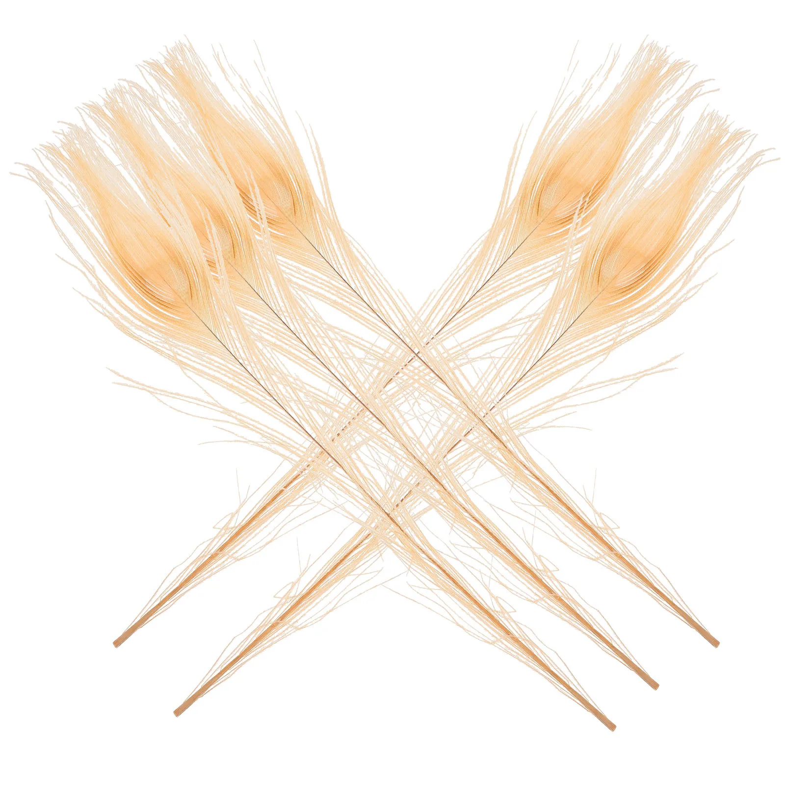 

5Pcs Peacock Plumes for Crafts DIY Natural Bright Colors Wedding Party Centerpieces Home Decor Plumes for Vase
