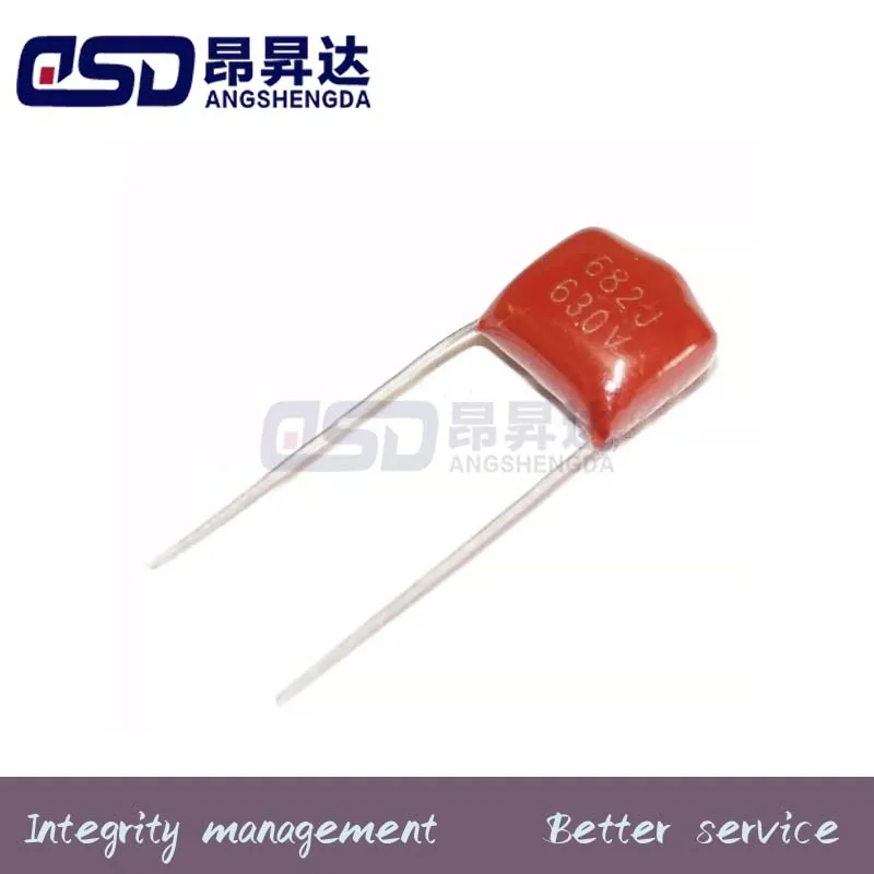 CBB capacitor thin film capacitor 630V682J 6.8NF 6800PF pin pitch P10mm