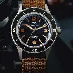 luxury man watch retro diving watch super luminous 100M waterproof ceramic bezel men mechanical wristwatches NH35