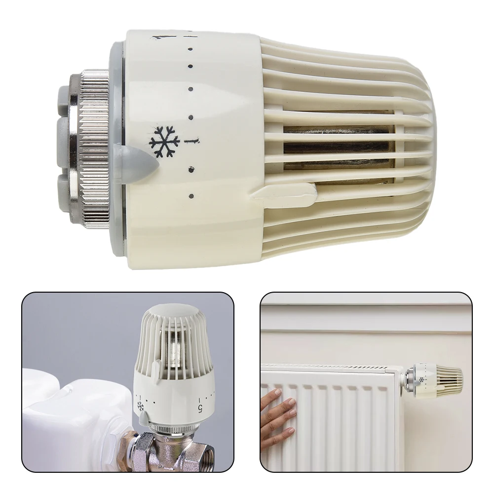 

2pcs Radiator Thermostatic Head Heater Control Thermostat Tools For 15mm Spool Head Heater Valve Heads Home Accessories