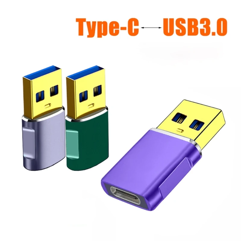 573A ตัวแปลงสำหรับแท็บเล็ตโทรศัพท์ USB ชายไปยังอะแดปเตอร์ USB C หญิงสนับสนุนการถ่ายโอนข้อมูล 5Gbps 5V2A อะแดปเตอร์ชาร์จ