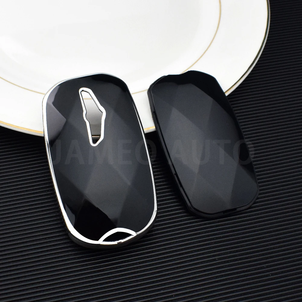 TPU 7 Buttons Car Key Case Cover Auto Shell Fob Holder Protector For Hyundai Genesis GV60 GV90 G90 G70 G80 EQ900 Accessories
