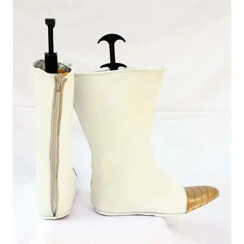 DBZ فيغيتا IV سايان أنيمي تأثيري حذاء أبيض أحذية منتصف العجل