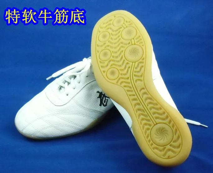 Women Men Tai Chi Wing Chun Martial Arts Shoes Leather Chinese Style Casual Workout Exercise Sneaker Wushu Kungfu Taewondo Shoes