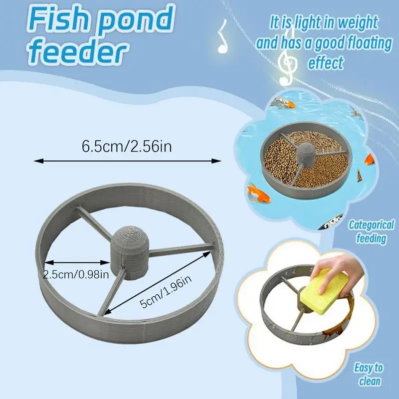 Feeding Ring Floating Food Feeder Round Shape Tank Accessories Breeding Tools For Guppy Betta Turtle Freshwater Saltwater view 6