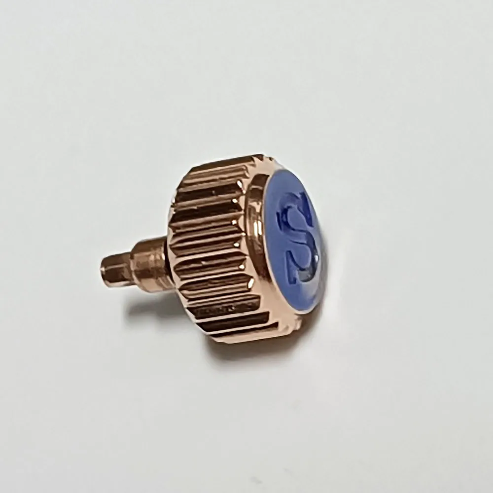 المسمار في حالة GMT تاج استبدال تاج الساعة محفورة توقيع 'S' يناسب NH34 NH 35 NH36 حركة التاج #5