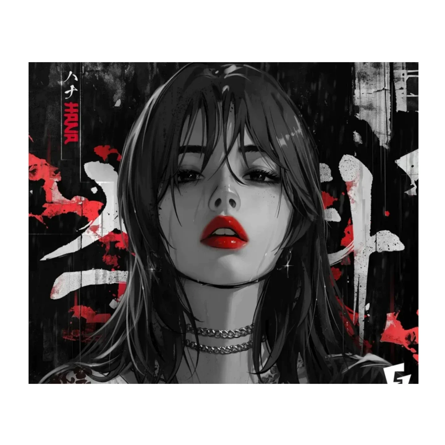 PANPAD GLSSWRKA Akari Kazemi Hana Zane FPS esports game glass mouse pad 4.0 Coating Optimization (copy)