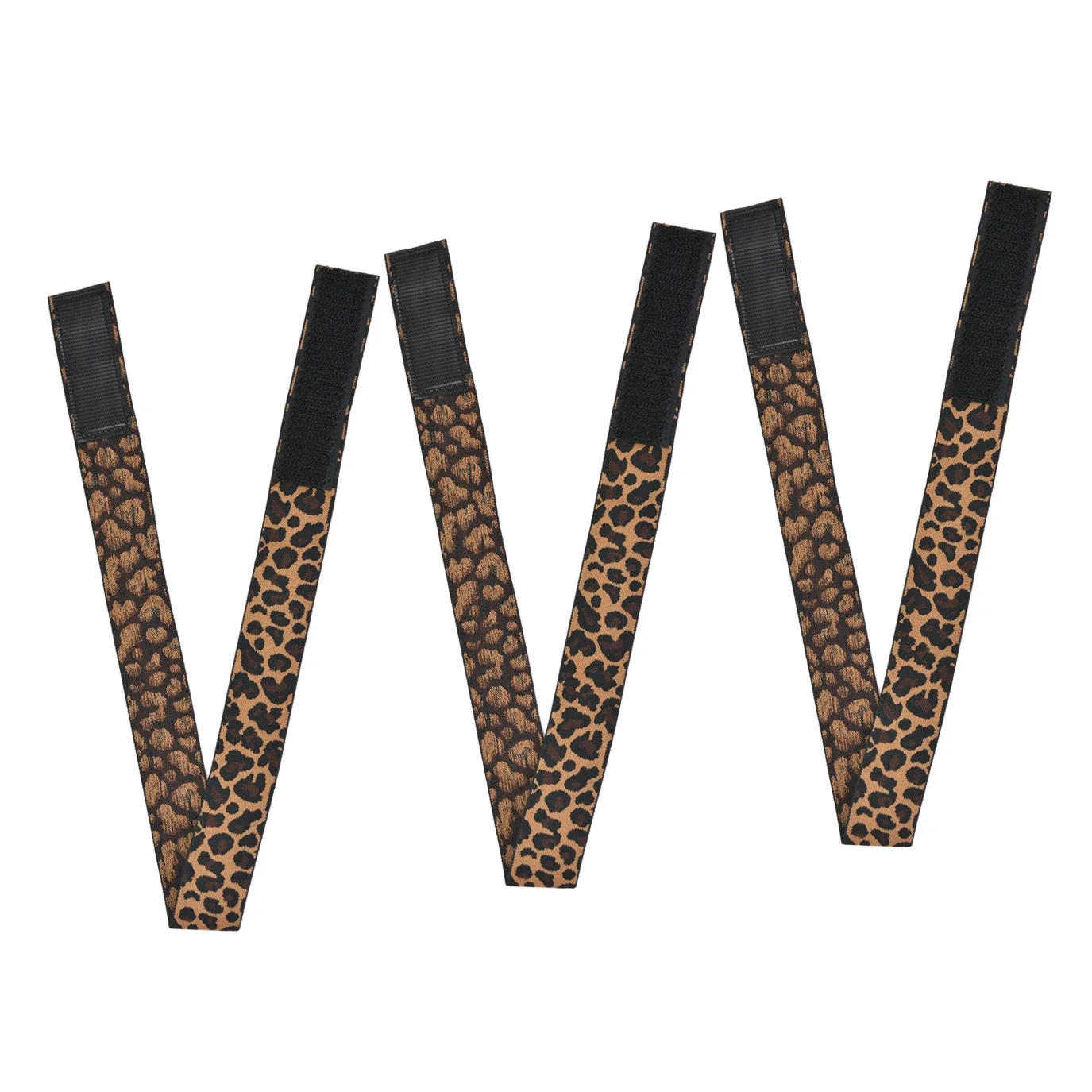 

3 Pcs Elastic Bands Lace Melting Bands for Wigs Adjustable Leopard Wig Bands for Lace Front Edges Laying