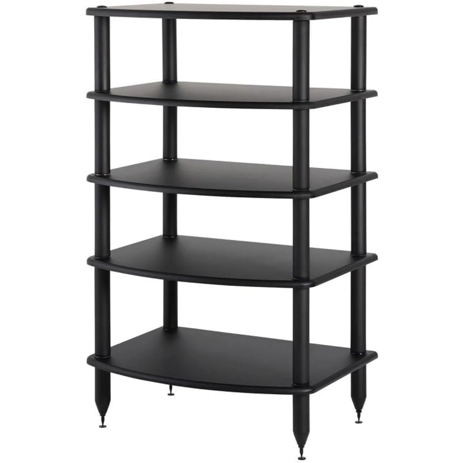 

US Vulcan Five Shelf Audio Rack, Media Stand, and Components Cabinet 5 Shelf Black