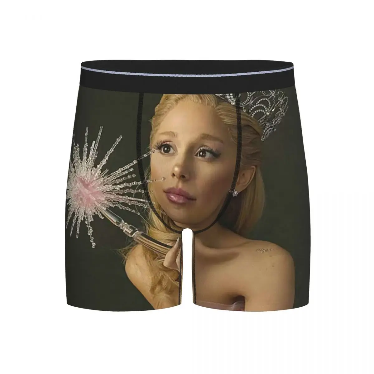 

Long Boxer Underpants Shorts Ariana Grande Wicked Singer Panties Men Breathable Underwear for Homme Man Boyfriend Gift