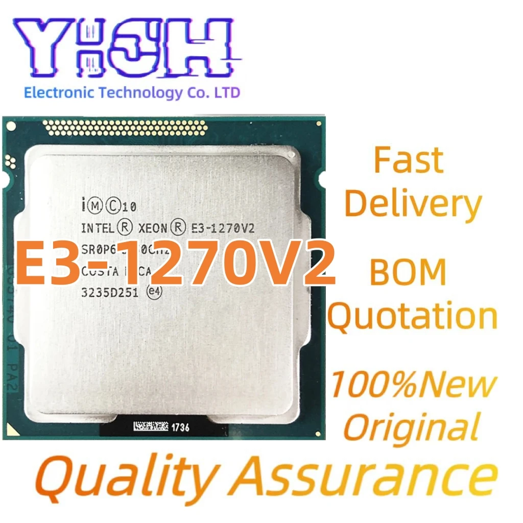 100%New Original E3-1270V2 in stock SR0P6 4Core 8Threads LGA1155 22NM 3.5GHz 8M E3 1270 V2 LGA 1155