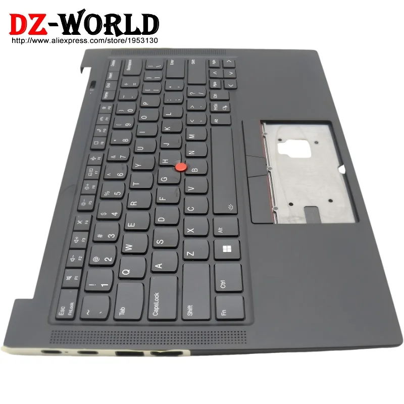 US Keyboard Upper Case Palmrest Shell Cover For Lenovo Thinkpad X1 Carbon 11th Gen 5M11H62767 5M11H62765 5M11H62610 5M11H62608
