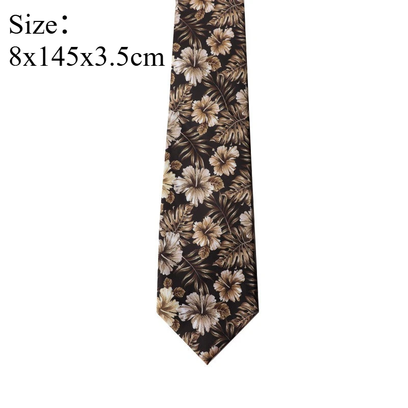 Casual Trendy Vintage Printed Simulation Silk Necktie, Stylish Neck Tie For Daily Outfit, Party And Stage Performance Occasions