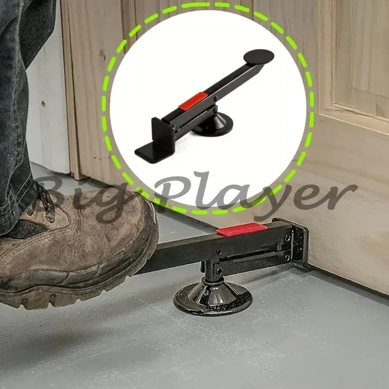 

Wooden Door Installation Tool Foot-Operated Door Lifter, Heavy Lifting Aid for Door Fitting Pry Tool Replacement for Manual Hol