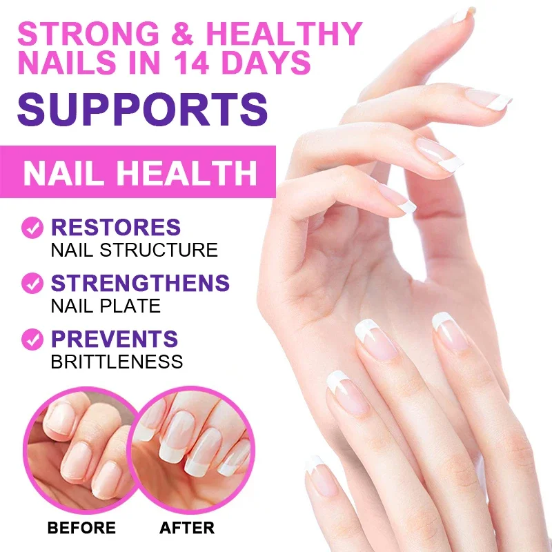 Biotina com suplemento de colágeno, suporte de proteína, fórmula antienvelhecimento, unhas fortes, cabelo brilhante, pele lisa, cápsula vegana