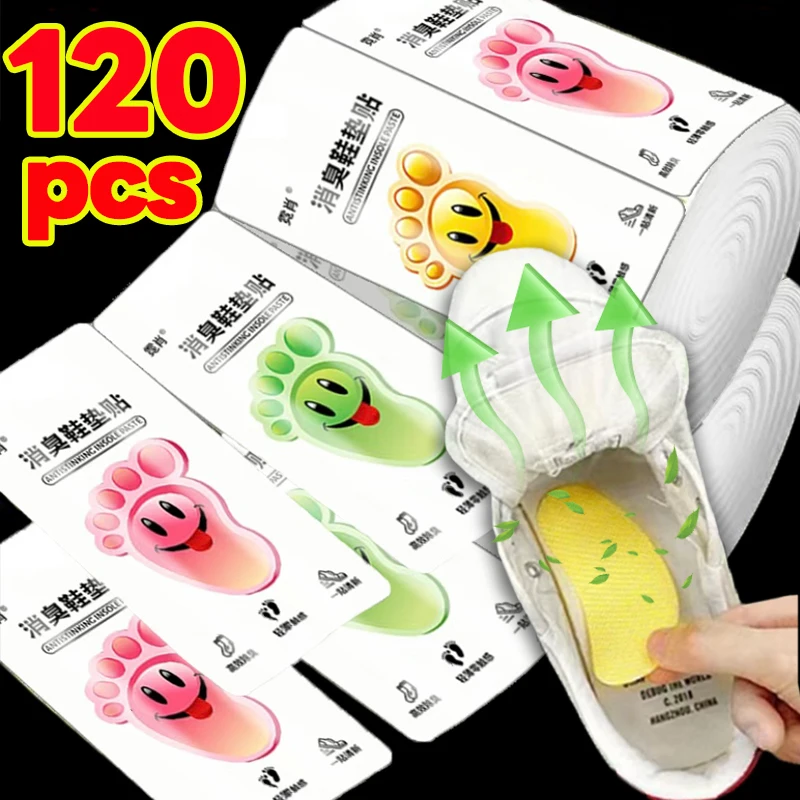 Disposable Shoes Deodorant Sticker Sneaker Lemon Smell Fresh Deodorant Insole Fragrance Enhance Sterilization Foot Care Stickers