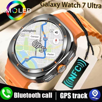 For Galaxy Watch Ultra New AMOLED Smart Watch Men GPS Motion Track & Compass 3D Menu IP68 Waterproof Bluetooth Call Smartwatches