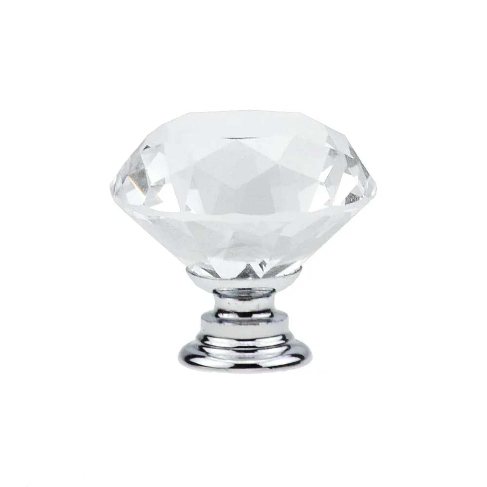 

10 шт./набор, стеклянные ручки для шкафа, 30 мм