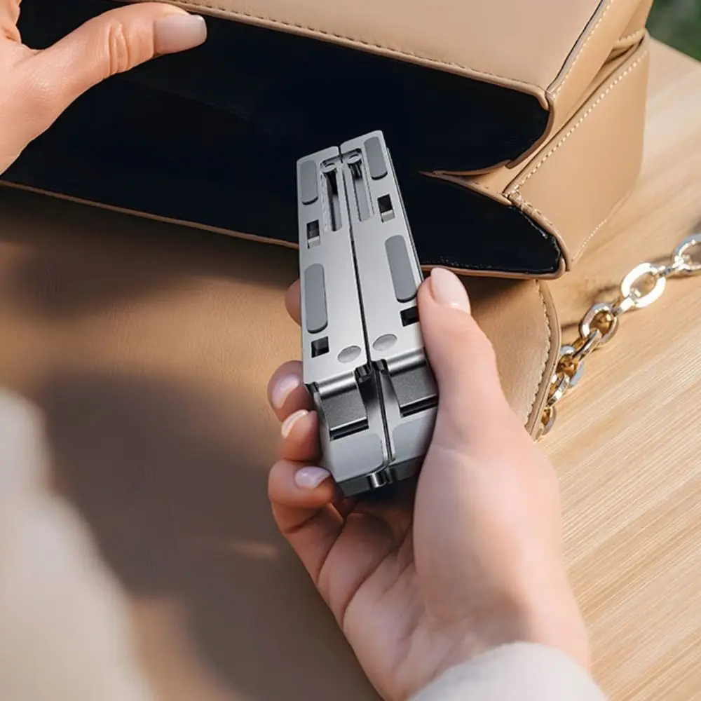 

Aluminum Alloy Laptop Holder Stand Foldable Non-slip Laptop Cooling Bracket Lifting Cooling Holder Lifting Notebook Support Base