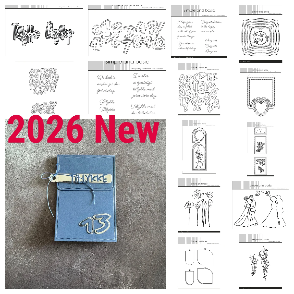 

Alphabet & Numbers – Mini Numbers – Large Alphabet – Large 2026 New Metal Cutting Dies DIY Scrapbooking Photo Album Decorative