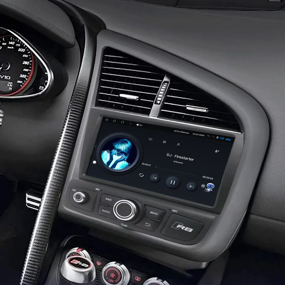 Smart Car Upgrade Kit For Audi R8 2007~2015 Android Radio Digital Cluster Instrument Panel Cockpit Multifunctional Speedometer