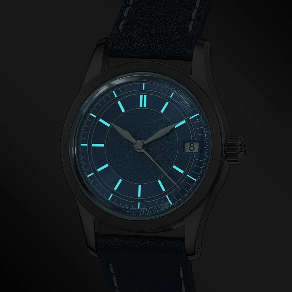 Boderry Automatic Watch HOU 80-Hour Power Reserve Vintage 100M Water Resistant Luminous Wristwatch For Men