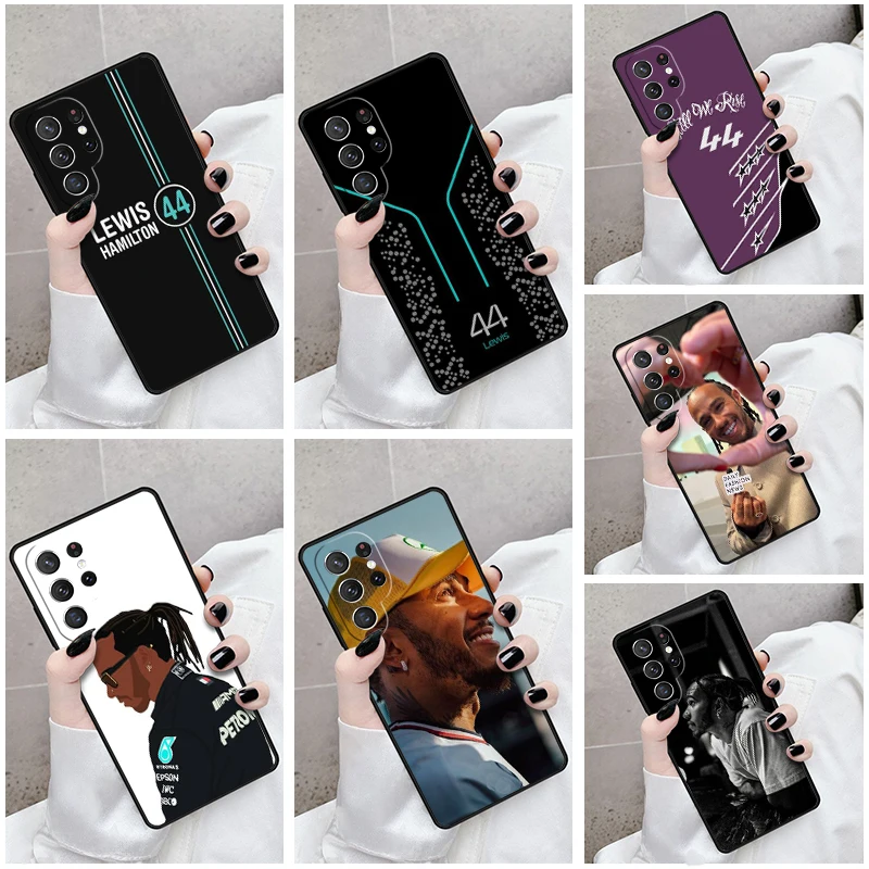 Phone Case For Samsung Galaxy S24 S23 S21fe S22 Ultra Plus Note 10 20 S8 S9 S10 Cover L-Lewis Hamilton F1 44