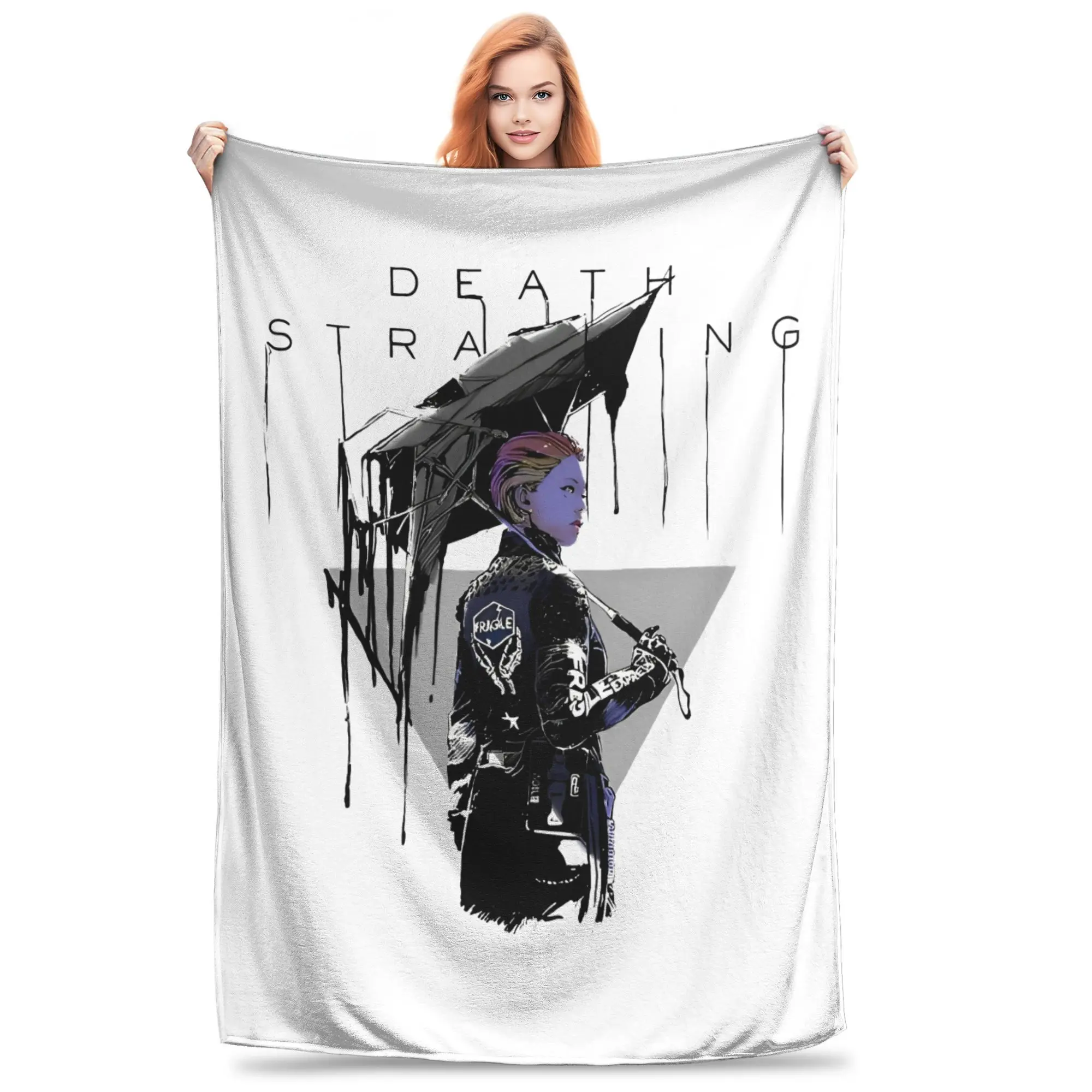 

Death Stranding umbrella Fuzzy Blankets Awesome Throw Blankets for Home 200x150cm Plush Thin Quilt