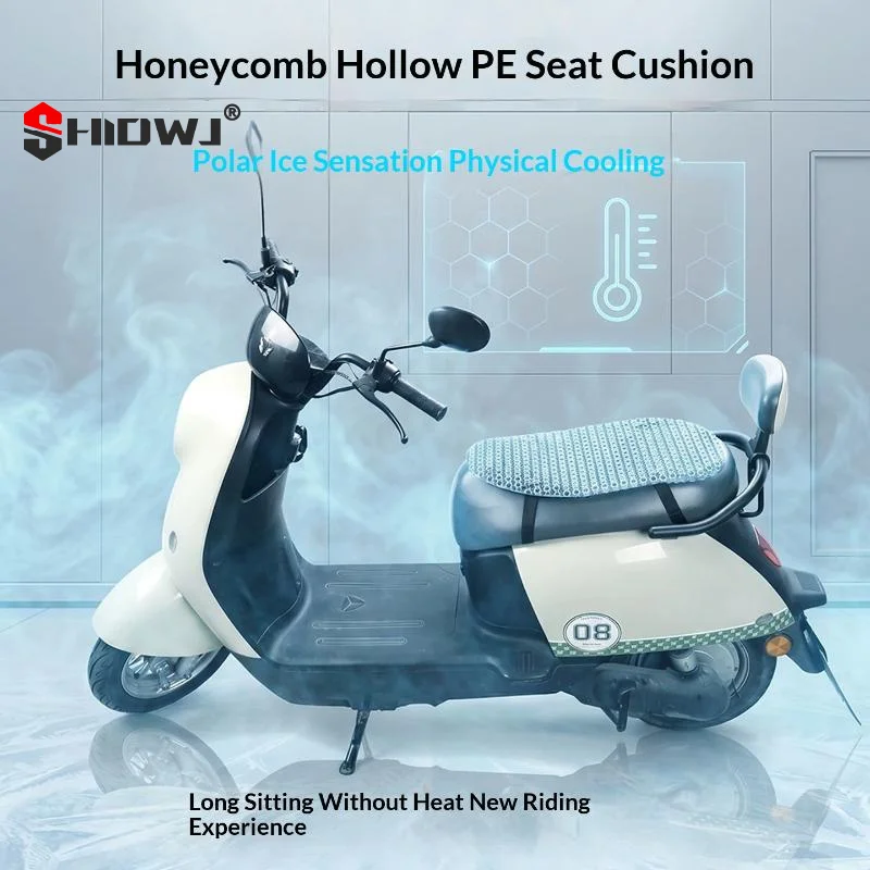 Universal Motorcycle Summer Seat Pad Breathable PE Net Cover Sunproof Waterproof Cool Air Mat For Scooter E-Bike 1PC