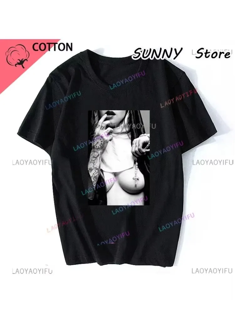 Sexy Girl Hentai  Tshirts Men Clothing Religious TShirt Sado Tshirts Wo TShirt Euphoria Clothes Harajuku Streetwear Unisex Tee