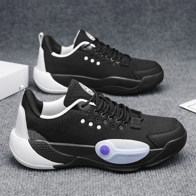 

Men's Basketball Shoes Breathable Cushioning Non-Slip Wearable Runing Shoes Gym Training Athletic Basketball Sneakers for Men