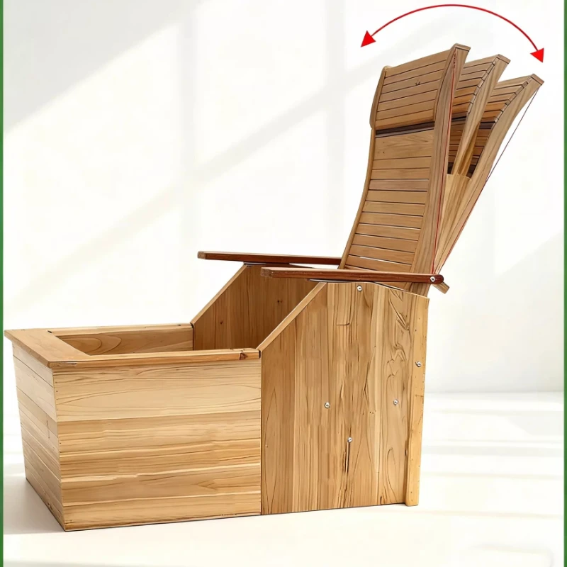 Solid wood large backrest electric stove for home enlarged lying heater foot warmer for the elderly in winter and winter
