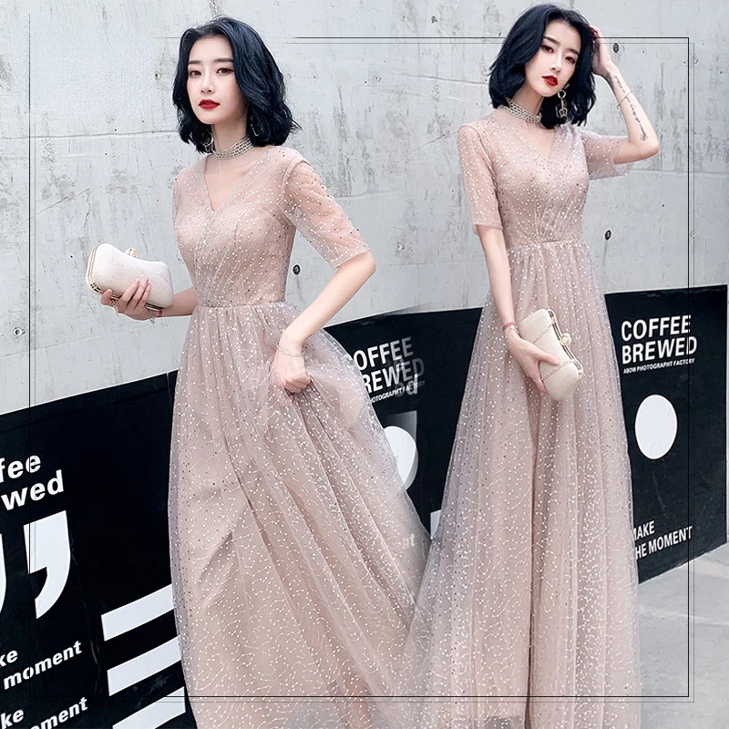 

Birthday dress new style bridesmaid temperament banquet Evening dress for women Maxi birthday dress for women Formal dress