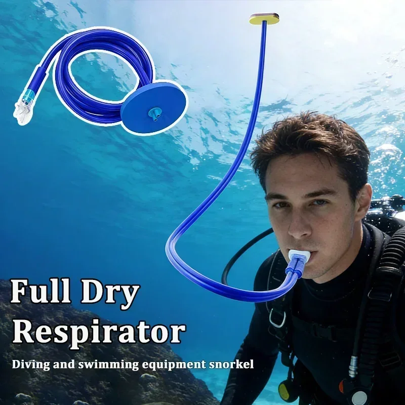 

Swimming snorkel Full Dry Snorkel Tube Adult Silicone Breathing Tube Anti-choking Underwater Diving Swimming Training Floating