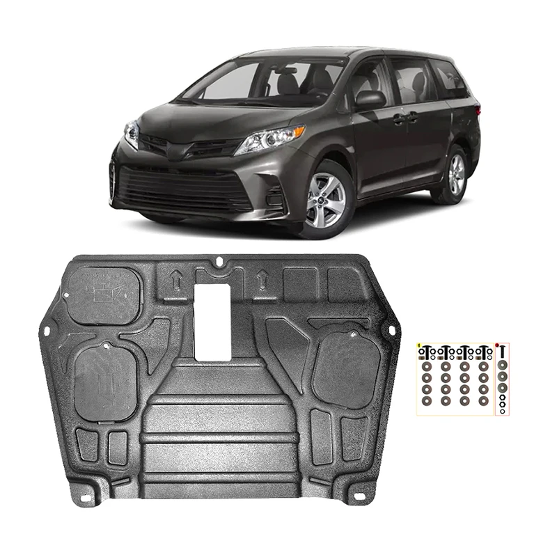 

Car Under Engine Guard Mudguard Board Splash Shield Mud Fender Plate Panel For Toyota Sienna 2011-2020 3.5L 2.7L