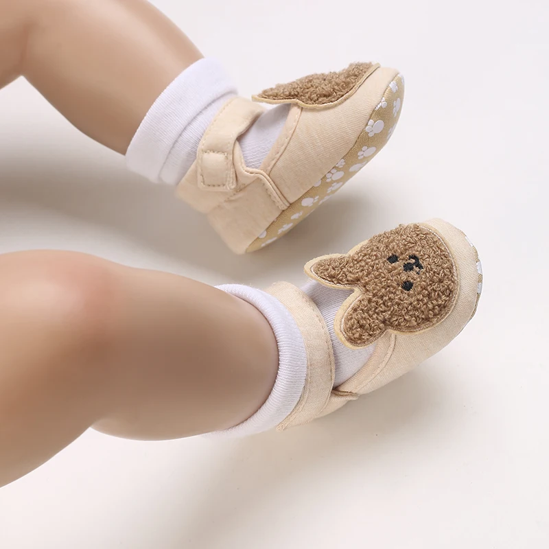 Moda bebé niñas niños lindo suave dibujos animados antideslizante algodón niño princesa zapatos patrón Animal primeros zapatos para recién nacidos