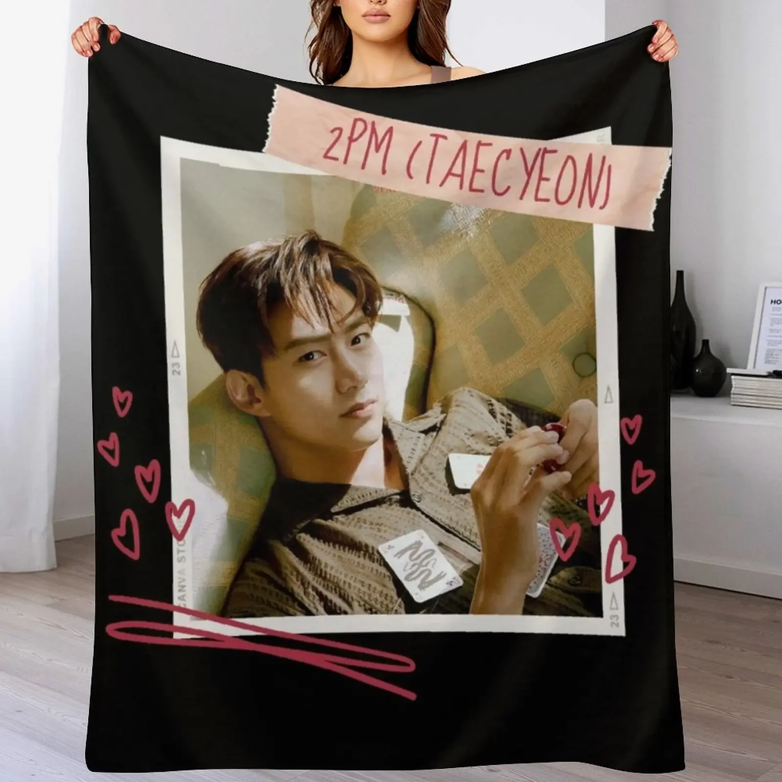 

PM - 2PM OK TAECYEON - Vincenzo Cassano Throw Blanket anime Soft Hairy Softest Blankets