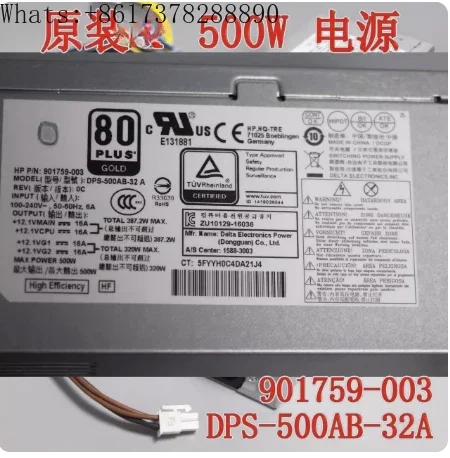 FOR  DPS-500AB-32A  Z2 800 880 G3 G4 500W power supply 901759-003