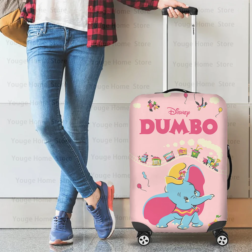 Suitcase Cover Protective Cover 18-32 Inch Suitcase Dust Cover Disney Dumbo Cute Pattern Girls Travel Accessories