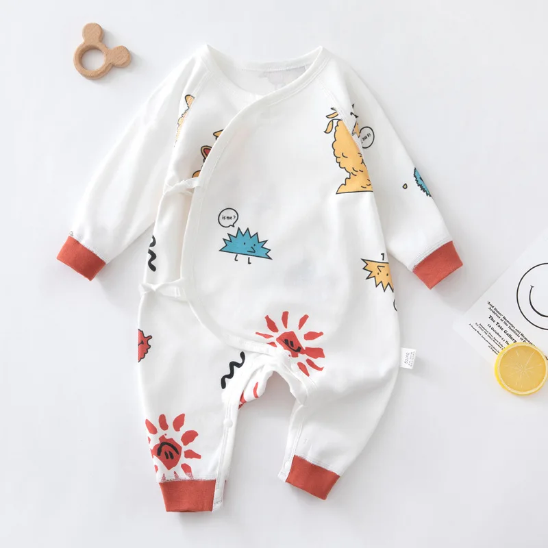 

Newborn Clothes Long Sleeved One-piece Butterfly Clothes Crawling Korean Version Baby Pure Cotton Baby Clothes