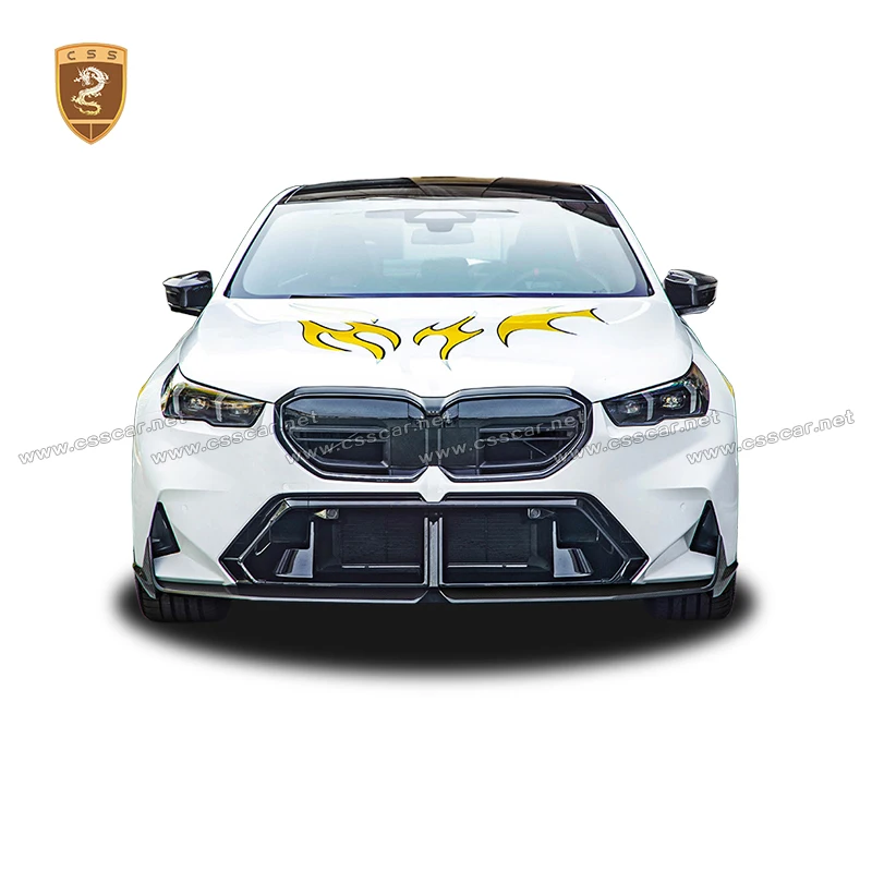 Dry Carbon Fiber Color Horn Car Rearview Side Mirror Cover For BMW M5 G90 2024 2025 MP Style Front Rear Bumper Splitter Corner