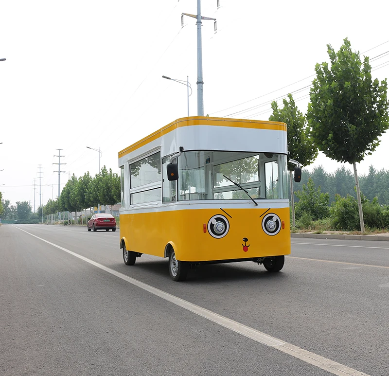 Одобренный электрический мобильный кофе-фургон, грузовик с едой, поддержка настройки