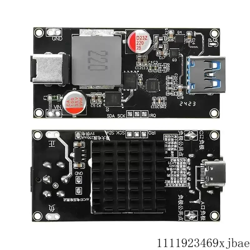 DC 6~30V 140 Fast Charging Module with Charge Protection Fast Charger Support PD/QC/PPS/AFC/FCP/SCP/SFCP Multiple Protocol