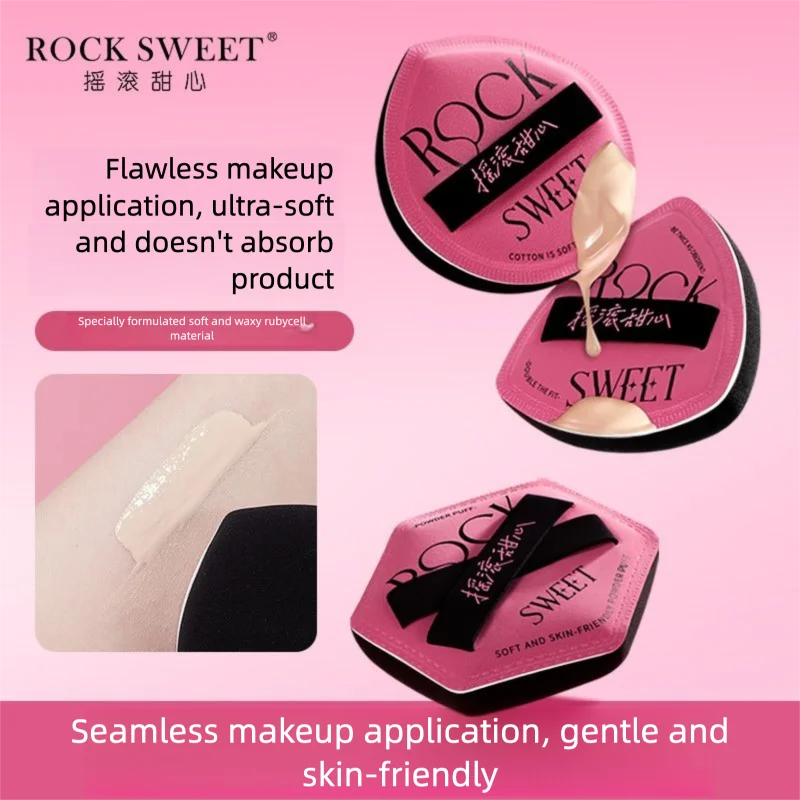 

Пуховка для пудры Rock Sweetheart, Жидкая основа, Компактная пудра, Подушка, Сухая и влажная, двойного назначения, Консилер, Fit, Beauty Egg