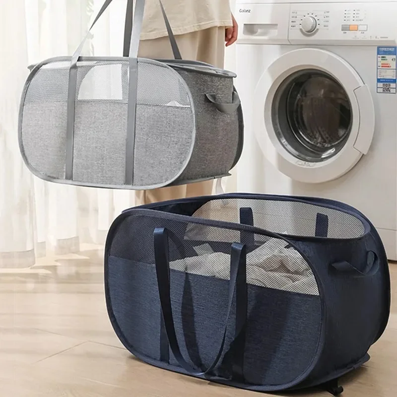 

Foldable Laundry Basket Large Dirty Clothes Storage Baskets with Carry Handles Bathroom Dirty Laundry Basket Organizers