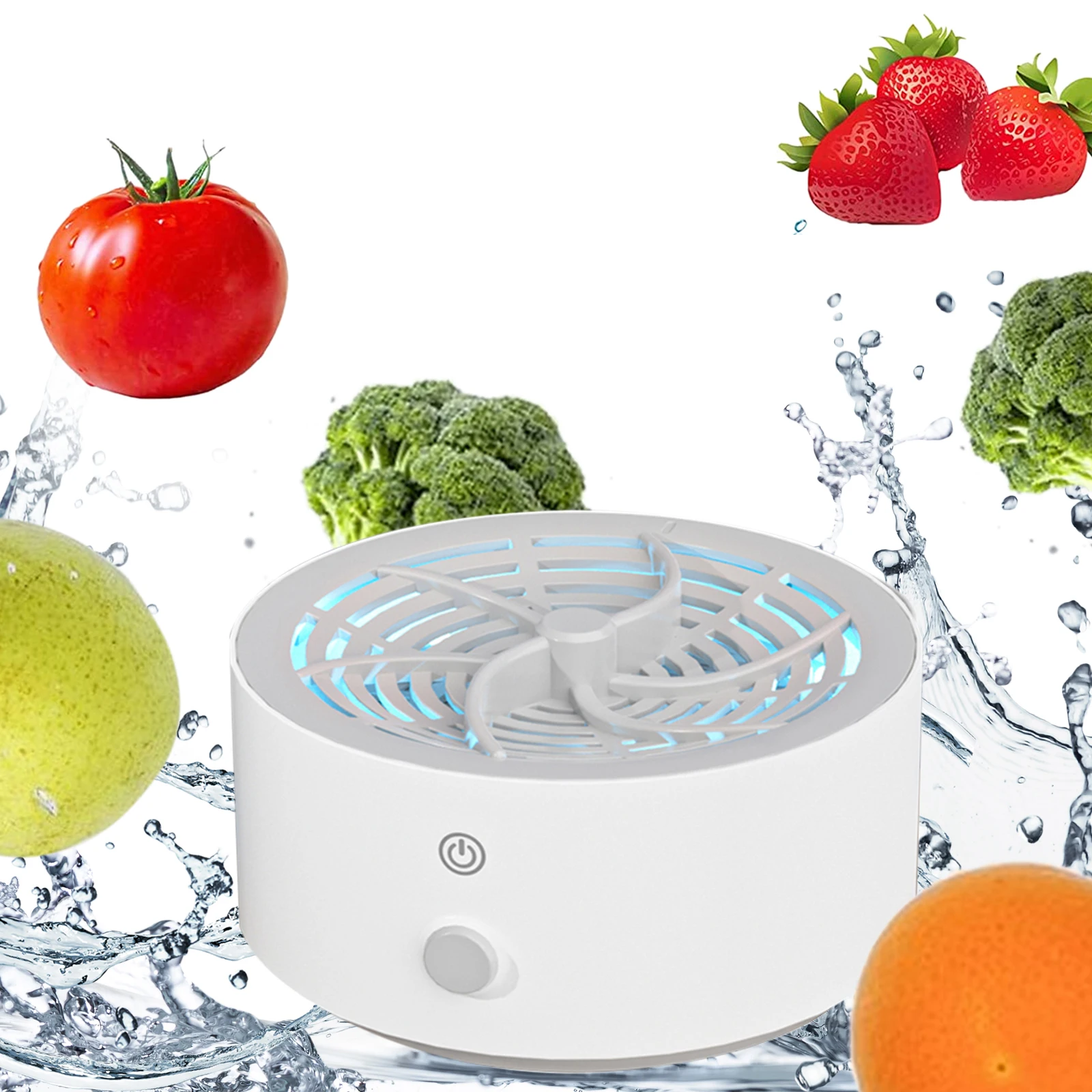 Mini Fruit Vegetable Cleaning Machine Portable Household Disassemble Ipx 7 Waterproof Food Purifier