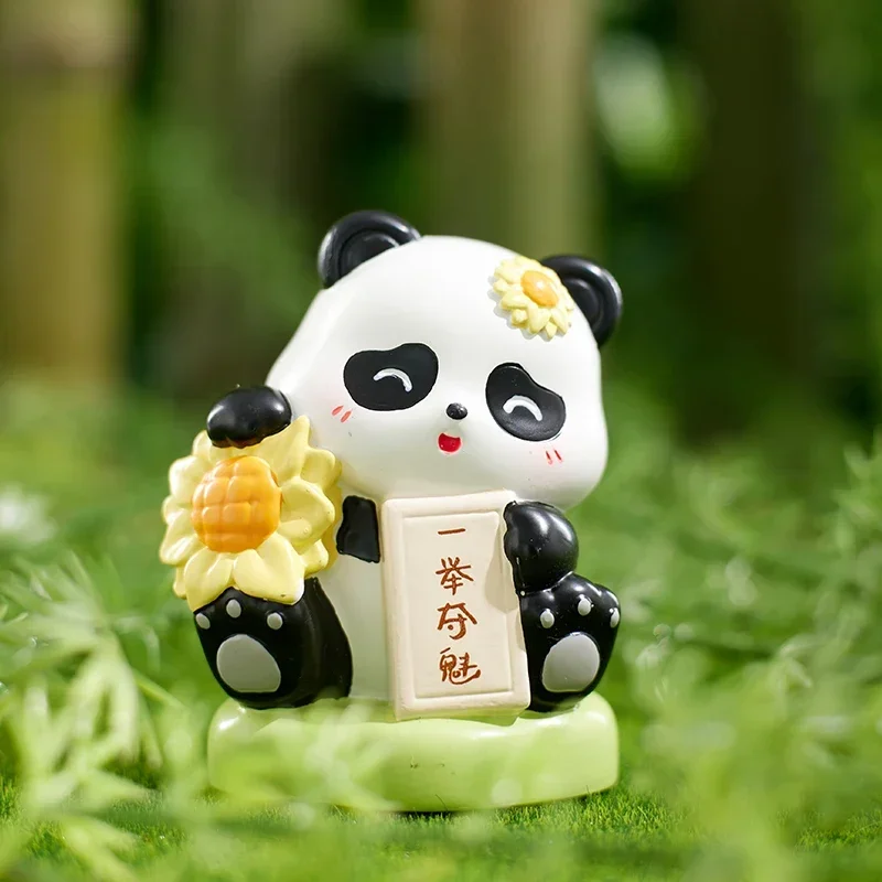 Panda Exam Preparation Series Blind Box The Panda Action Anime Figure Mystery Box Cute Animal Figurine Guess Bags Toys